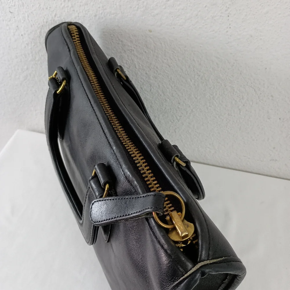 Vintage Coach Black Slim Satchel 310- 3934 - Picture 8 of 10